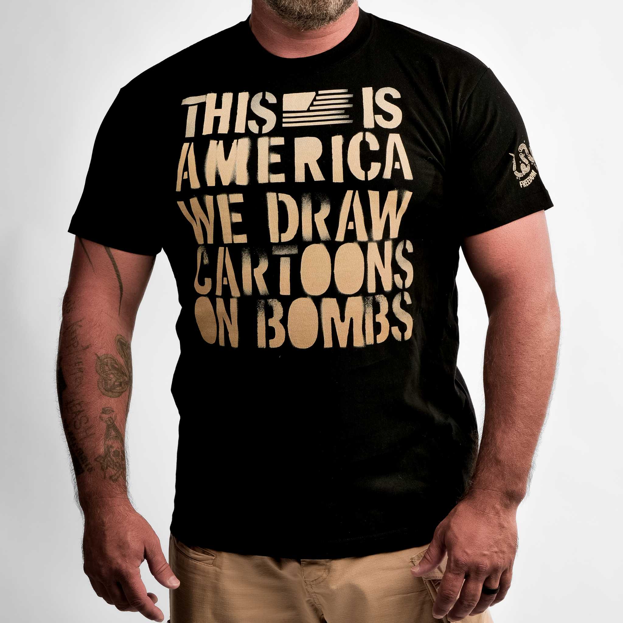Cartoons on Bombs Tee