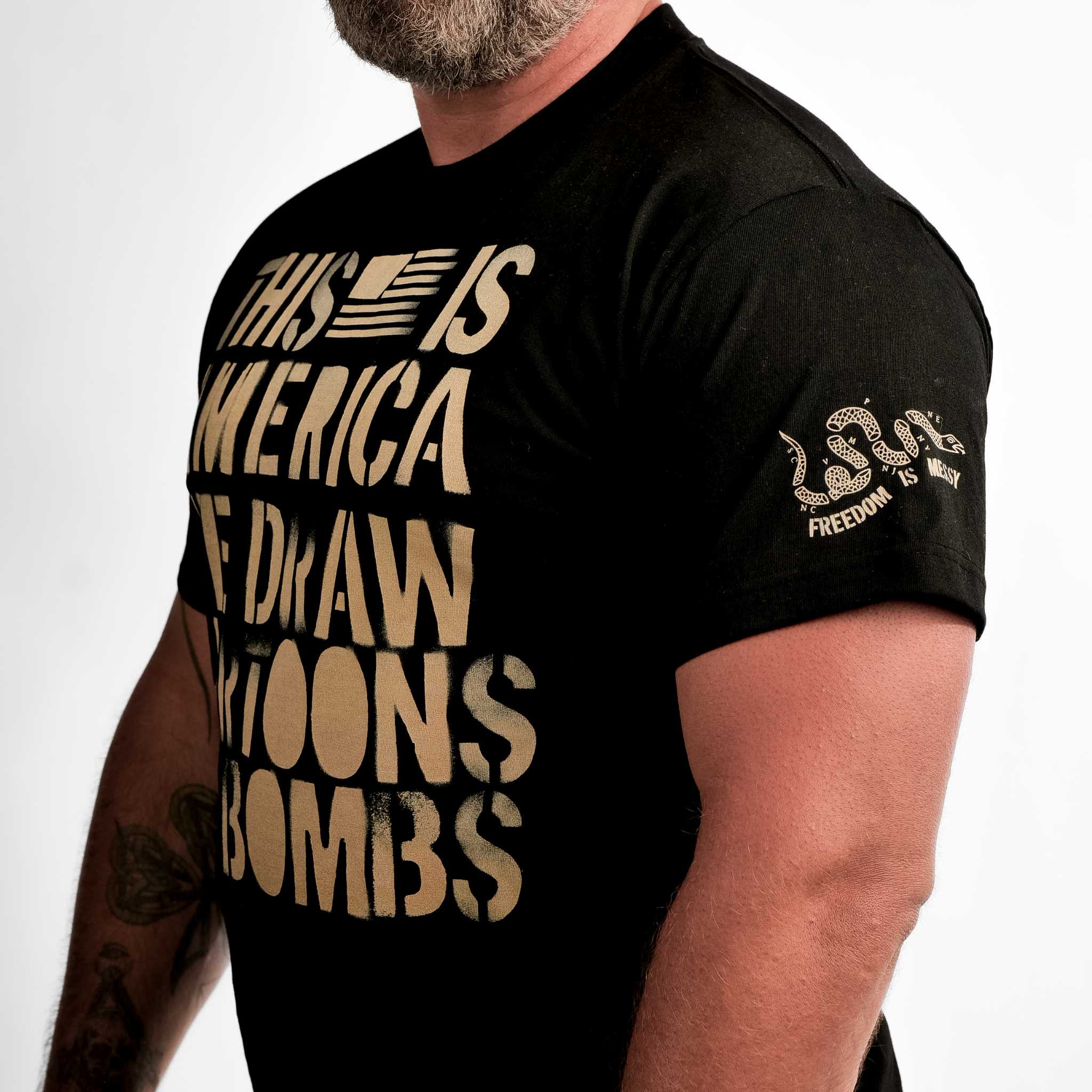 Cartoons on Bombs Tee - Image 4
