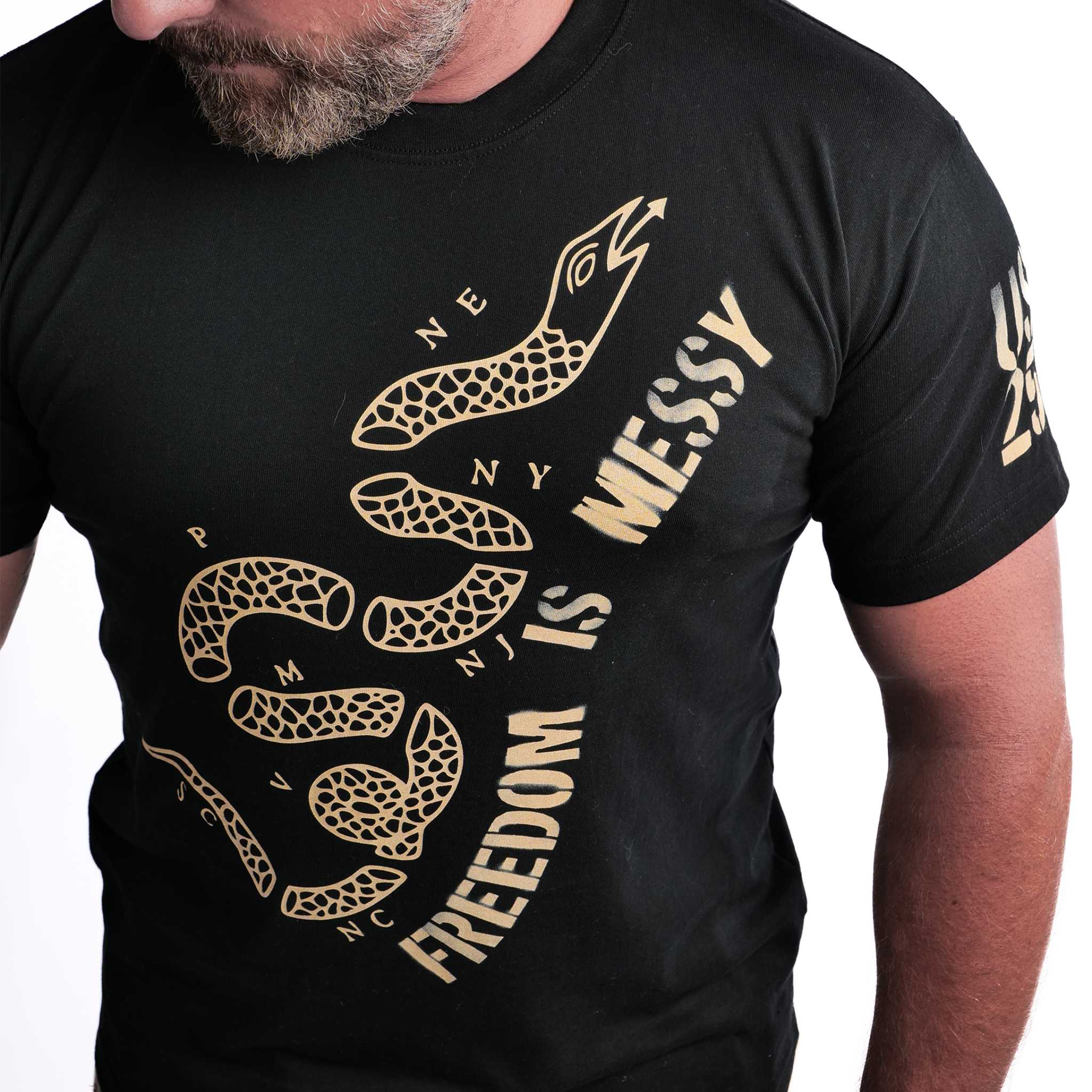 Freedom is Messy Snake Tee - Image 4