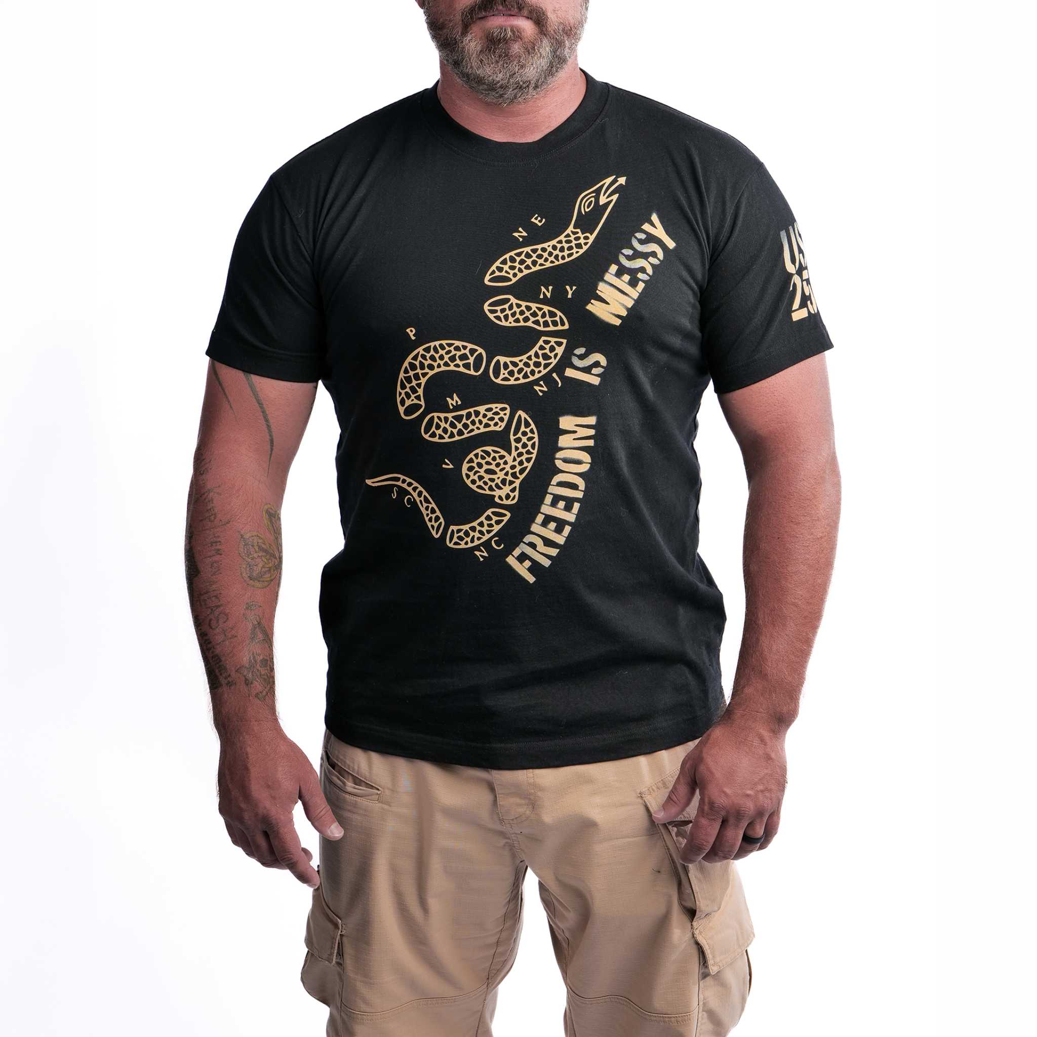 Freedom is Messy Snake Tee - Image 5