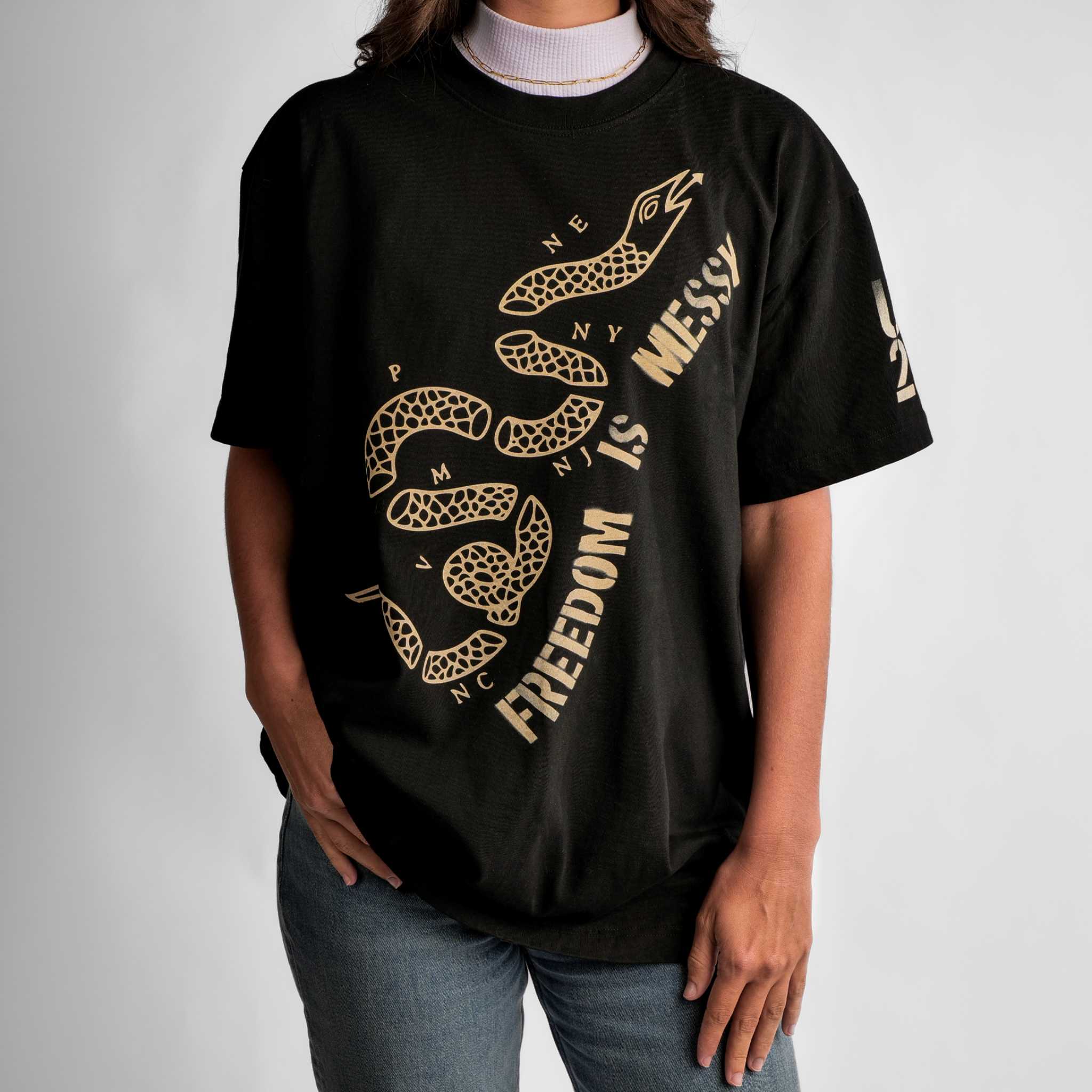 Freedom is Messy Snake Tee - Image 6