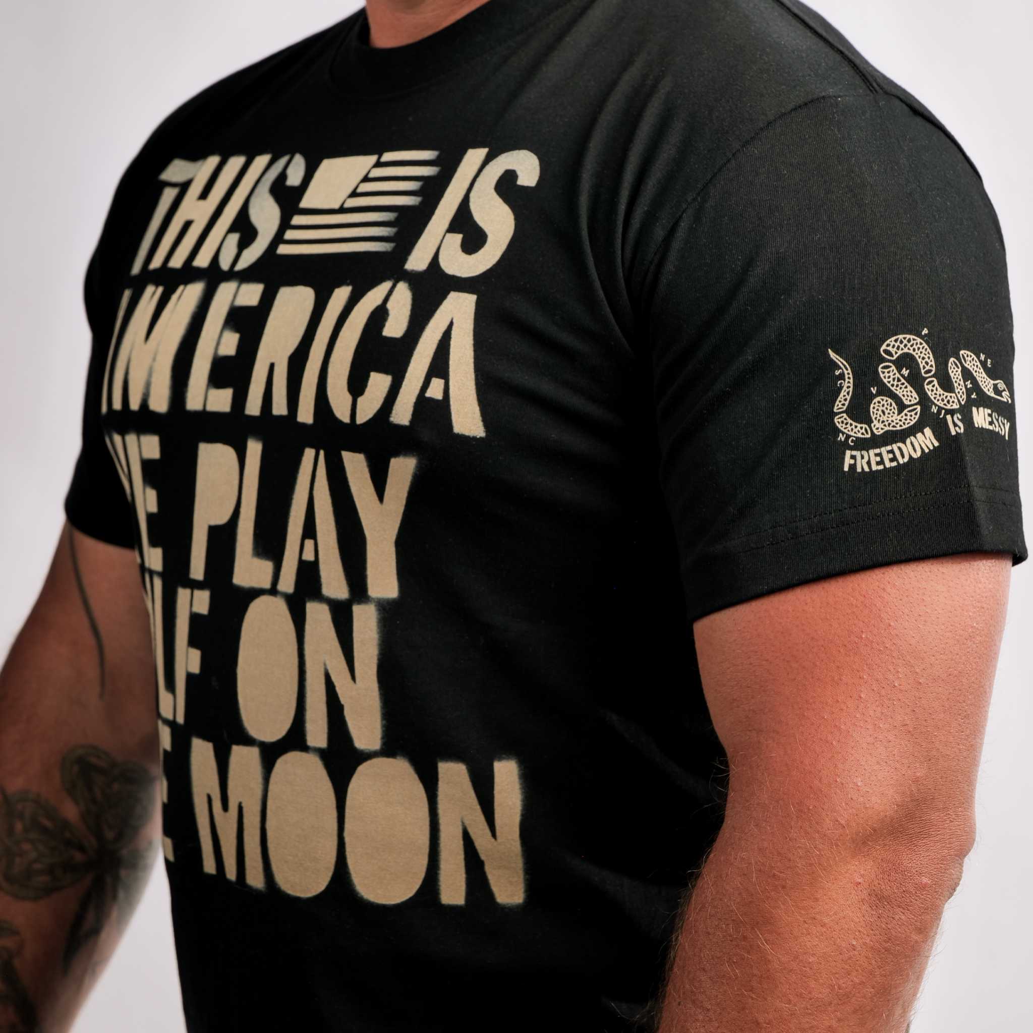 Golf on the Moon Tee - Image 3